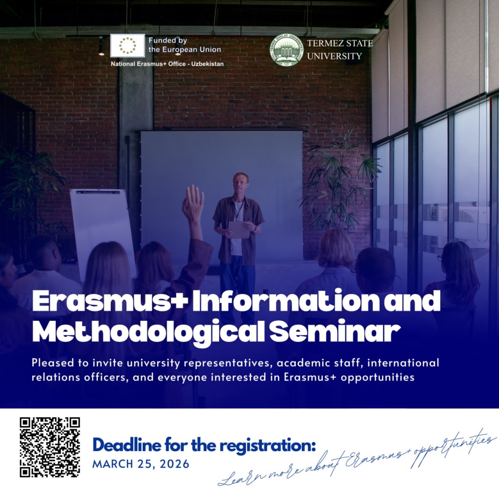 ERASMUS+ AXBOROT VA METODOLOGIK SEMINAR