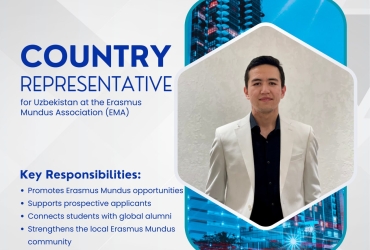 Erasmus Mundus Association (EMA) tomonidan O‘zbekiston uchun Country Representative  tanlandi