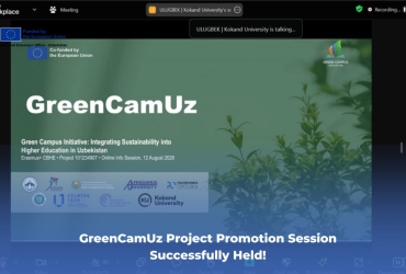 GreenCamUz loyihasi bo‘yicha targ‘ibot sessiyasi muvaffaqiyatli o‘tkazildi!
