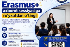 Renessans universiteti Erasmus+ axborot sessiyasi!