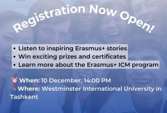 Erasmus+ Day at Westminster International University in Tashkent