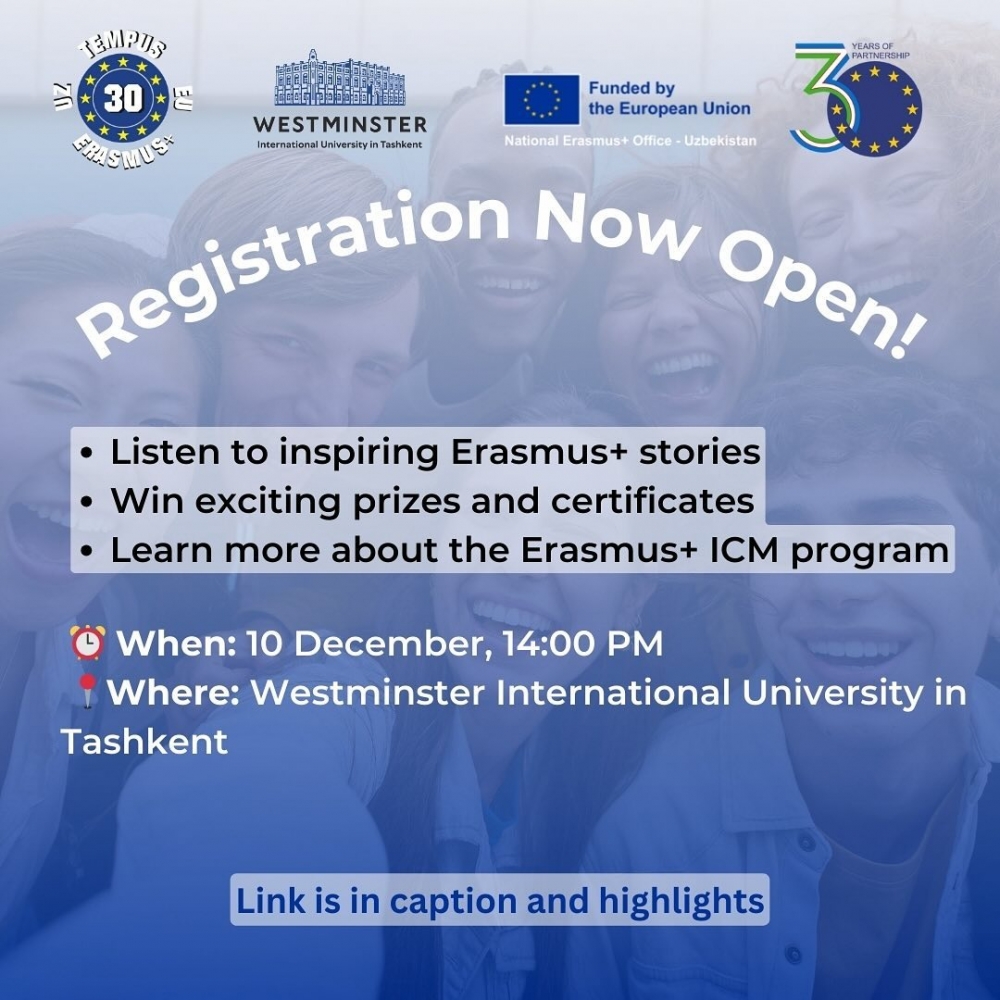 Erasmus+ Day at Westminster International University in Tashkent