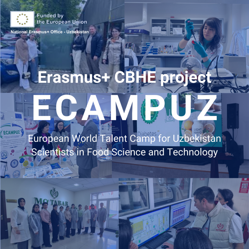 ECAMPUZ: European World Talent Camp for Uzbekistan Scientists in Food Science & Technology 