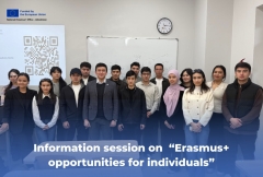 ERASMUS+ IMKONIYATLARI: TALABALAR VA XODIMLAR UCHUN XALQARO YO‘LLAR MAVZUSIDA AXBOROT SESSIYASI