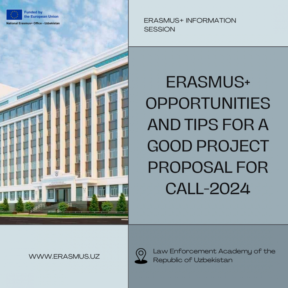 Erasmus+ information session at the Law Enforcement Academy of the Republic of Uzbekistan