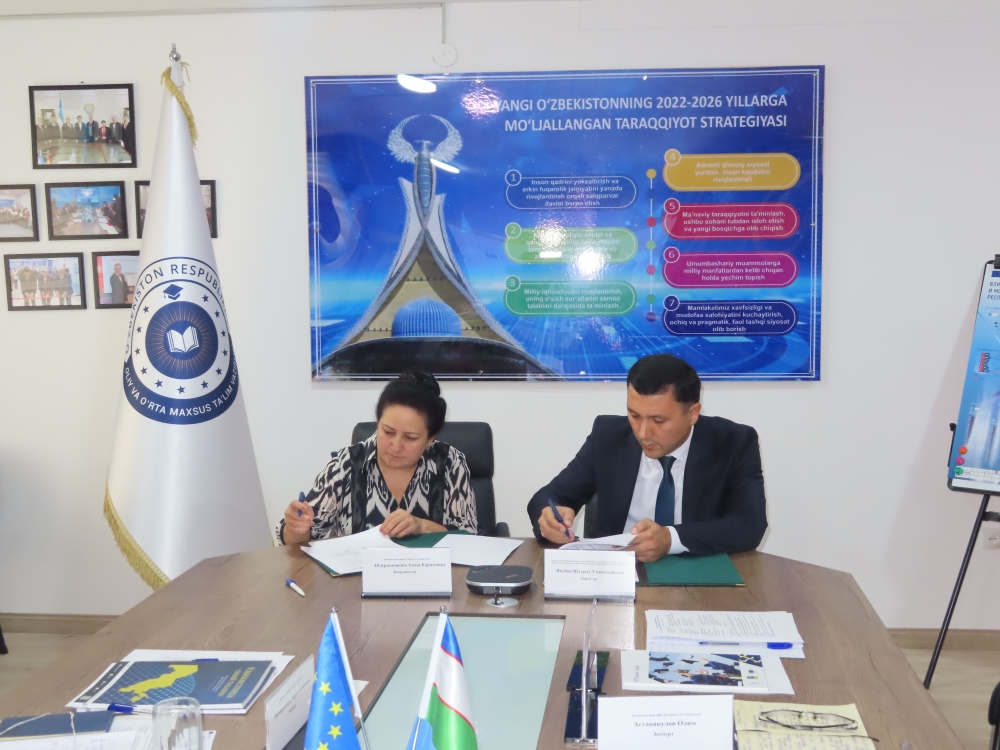A memorandum of the partnership between National Erasmus+ Office in Uzbekistan and Center for Higher Education Development Research and Advanced Technology was signed