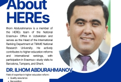 Ekspertlar bilan tanishing: Ilhom Abdurahmanov – O‘zbekistondagi HEREs jamoasi a'zosi