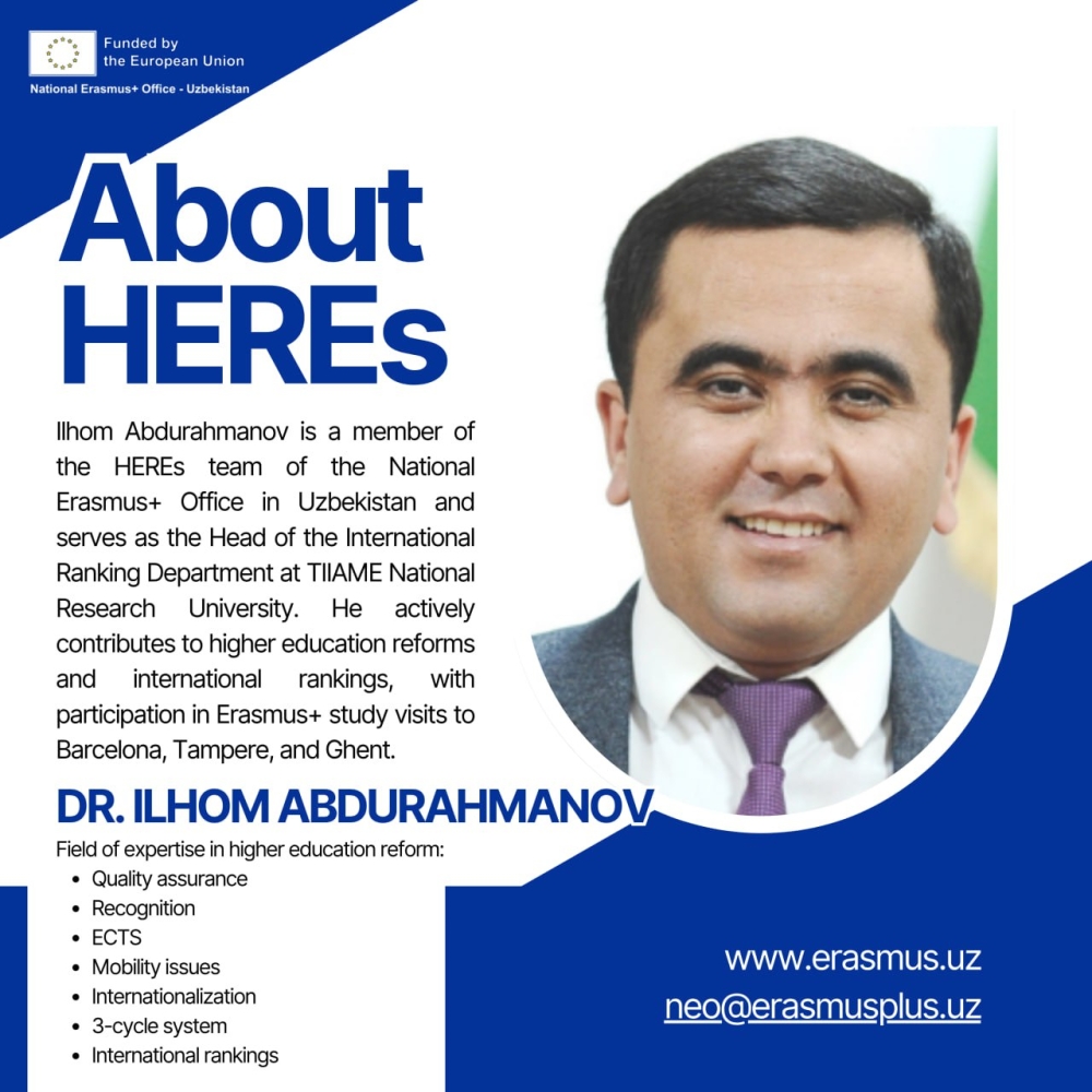 Meet the Experts: Ilhom Abdurahmanov – Member of HEREs Uzbekistan