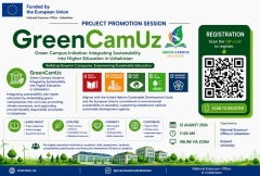  LOYIHANI TAQDIMOT SESSIYASI: Erasmus+ CBHE – GreenCamUz loyihasi