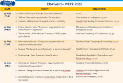 The first events of Erasmus+ week