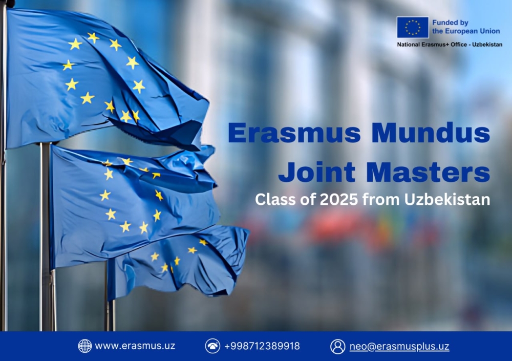 13 students from Uzbekistan have been admitted to Erasmus Mundus Joint Master’s programmes in 2025!