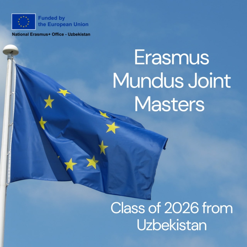 13 students from Uzbekistan have been admitted to Erasmus Mundus Joint Master’s programmes in 2026!