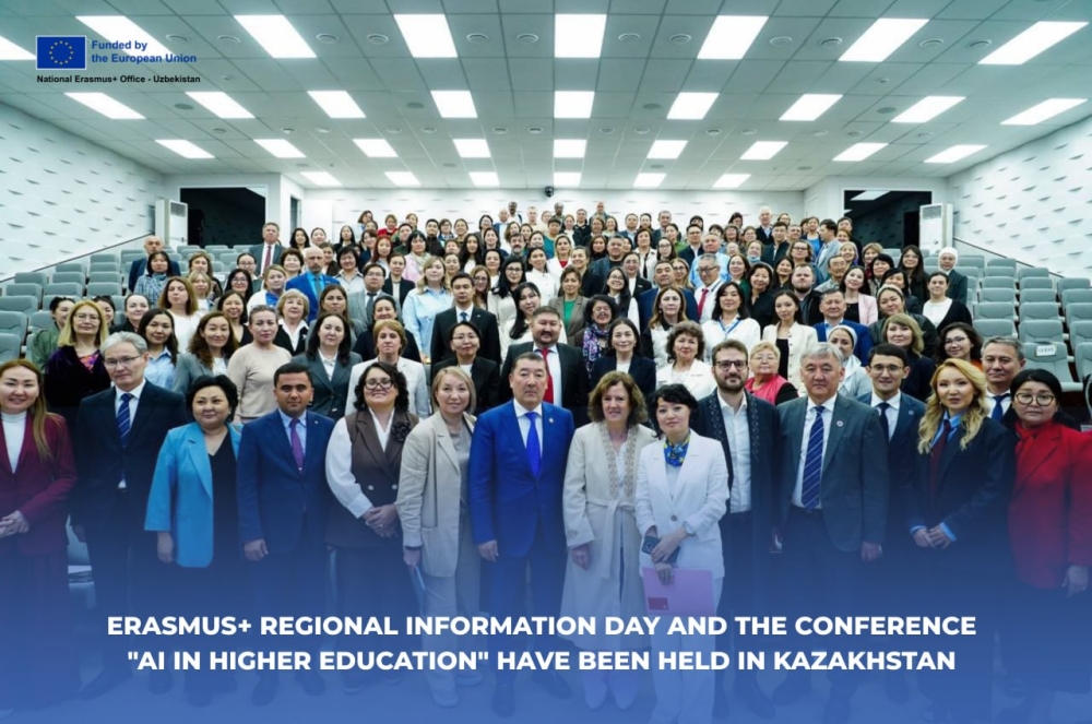 ERASMUS+ MINTAQAVIY AXBOROT KUNI VA “OLIY TA’LIMDA SUN’IY INTELLEKT” KONFERENSIYASI QOZOG‘ISTONDA BO‘LIB O‘TDI