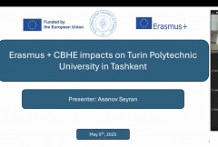 Erasmus+ haftaligi doirasida Turin Politexnika Universitetida onlayn uchrashuv o'tkazildi!