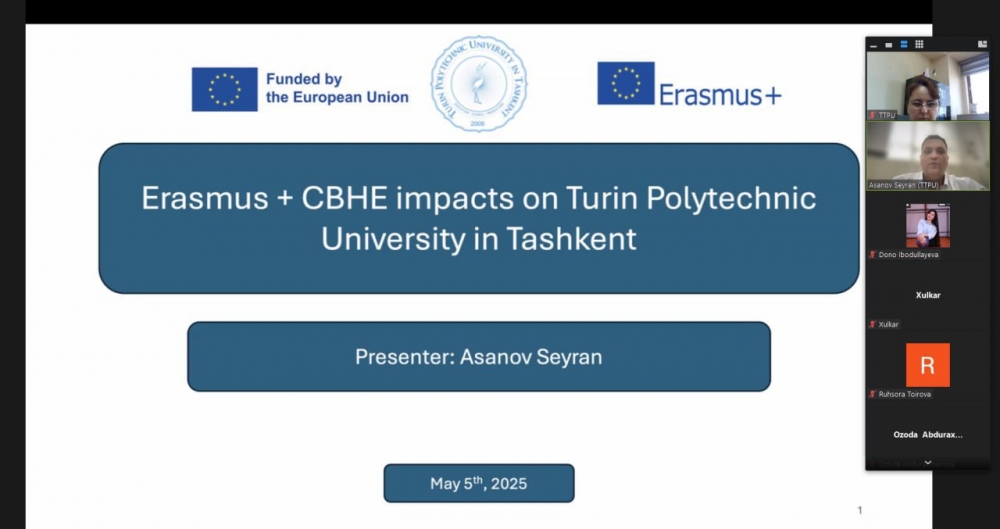 Erasmus+ Week at Turin Polytechnic University in Tashkent
