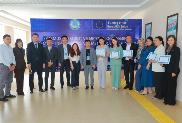 Guliston davlat universitetida Erasmus+ haftaligi doirasida xalqaro axborot-metodologik seminar bo‘lib o‘tdi