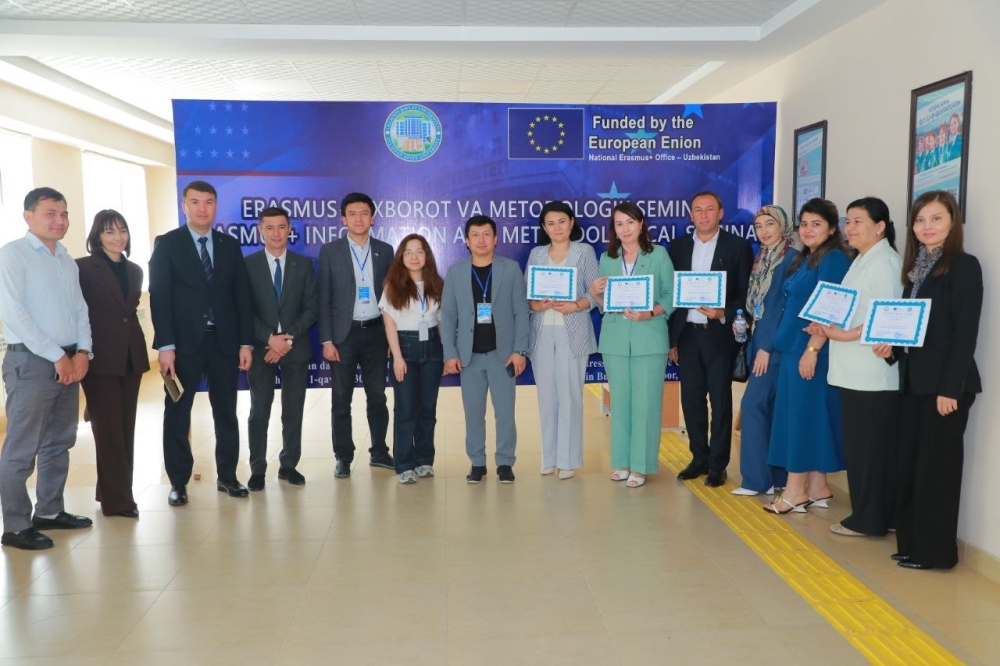 Guliston davlat universitetida Erasmus+ haftaligi doirasida xalqaro axborot-metodologik seminar bo‘lib o‘tdi