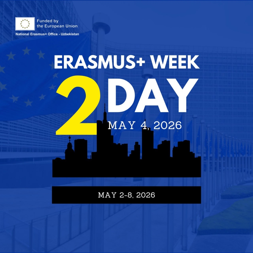 Erasmus+ Haftaligi 2026 Gulistonda davom etmoqda.