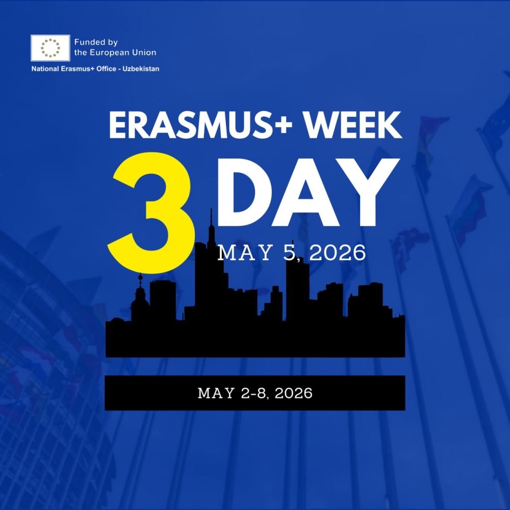 Erasmus+ Haftaligi 2026 davom etmoqda.