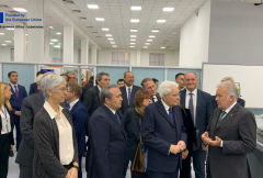 The President of the Italian Republic Sergio Mattarella visited the ERAMCA Laboratory