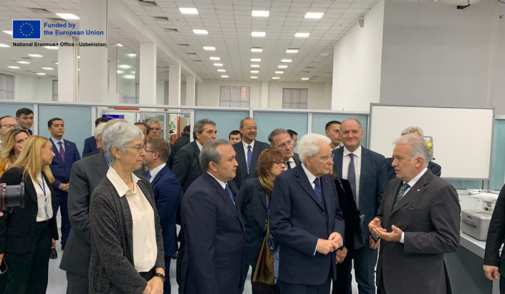The President of the Italian Republic Sergio Mattarella visited the ERAMCA Laboratory