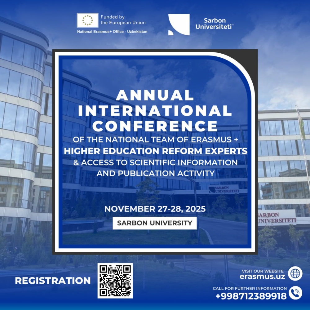 XALQARO KONFERENSIYA VA ILMIY-TA'LIM FORUMIGA TAKLIF ETAMIZ!