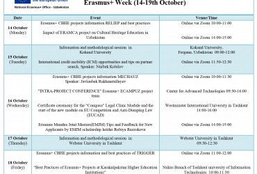 Kuzgi Erasmus+ haftaligi/kunlari 2024