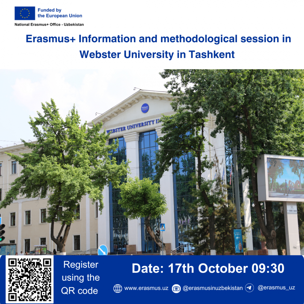 Erasmus+ Information and Methodological Session in Webster University in Tashkent