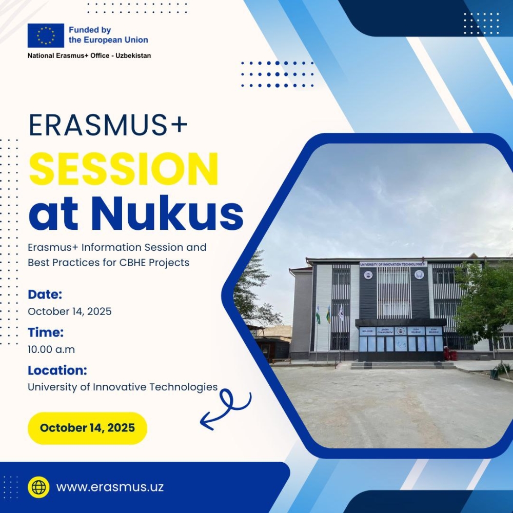 Erasmus+ Information Session and Best Practices of CBHE Projects