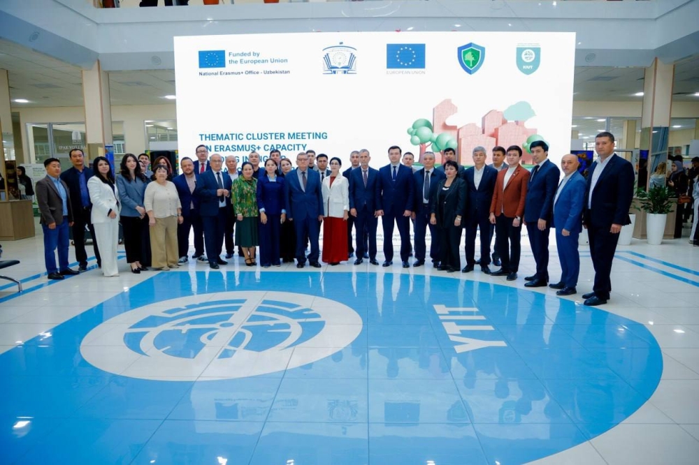 Toshkentda barqaror rivojlanish va Yashil kelishuv yo‘nalishidagi Erasmus+ CBHE loyihalarining tematik klaster uchrashuvi bo‘lib o‘tdi
