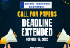 The deadline for the Call for Papers has been extended