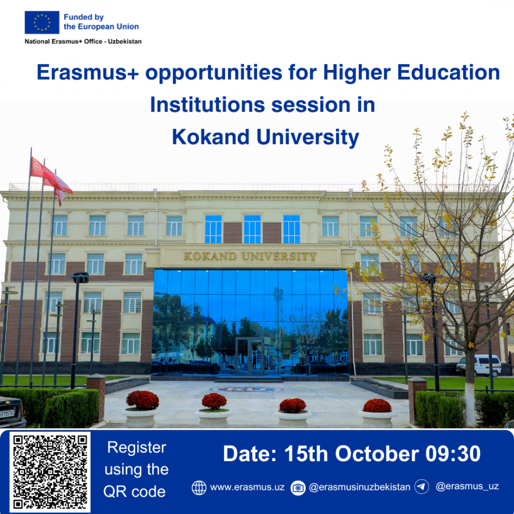 Erasmus+ opportunities for Higher Education Institutions session in Kokand