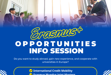 Erasmus+ imkoniyatlari bo‘yicha axborot sessiyasi!