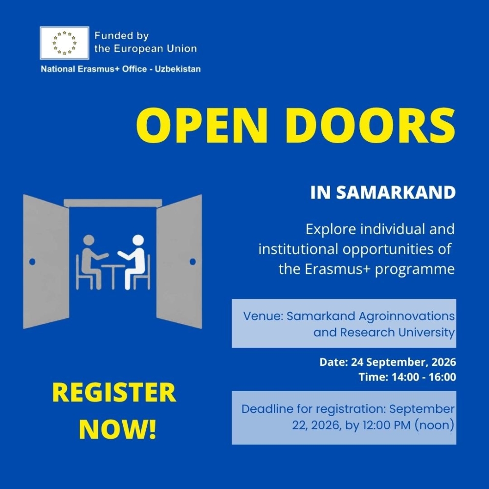 OPEN DOORS DAY in Samarkand within Erasmus+ Opportunities!